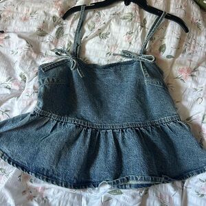 Jean tank top